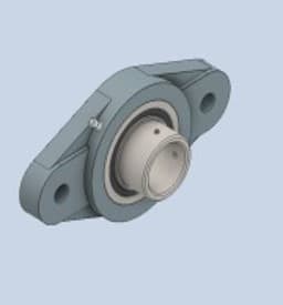 Bearing, Flange, 1" ID., 2 Bolt Flange 3/8" Bolts