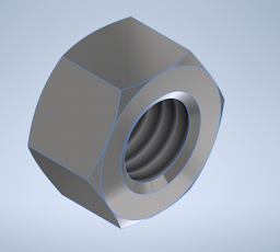 HEX NUT, FULL, 3/8"-16 UNC